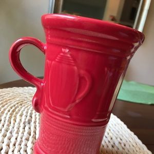 SALE!!! FIESTA WARE NEW - footed cappuccino mug. Collector edition. Scarlet red.